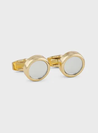 Round Cuff Link In A Gift Box