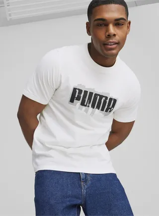 GRAPHICS Mens Wording Short Sleeve T-Shirt 
