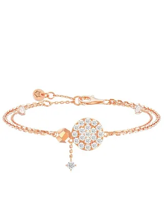 Women's Bracelet With 925 Sterling Silver and CZ Diamonds,Gift For Women Wife Girlfriend Dark Sky Park Collection 