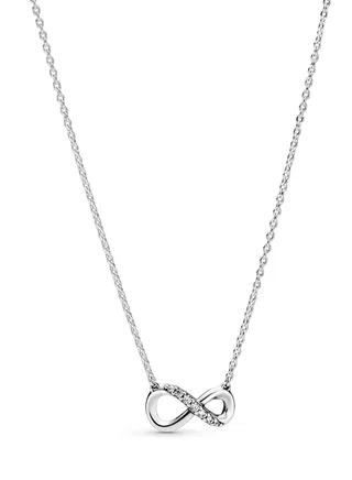 PANDORA Infinity Collier Necklace Sterling Silver and Cubic Zirconia 