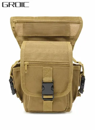 Outdoor Thigh Drop Leg Bag, Multi-Purpose Tool Bags Hiking Waist Packs Tactical Leg Bag Pack Outdoor Riding Pouch 