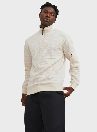 Essential Zip Detail Sweatshirt 