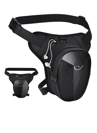 Drop Leg Bag for Men Women with Zipper - Multi-Purpose Waterproof Tactical Motorcycle Thigh Bag with Leg Strap Outdoor Pack for Camping Hiking Cycling Riding Motorcycle Cycling 