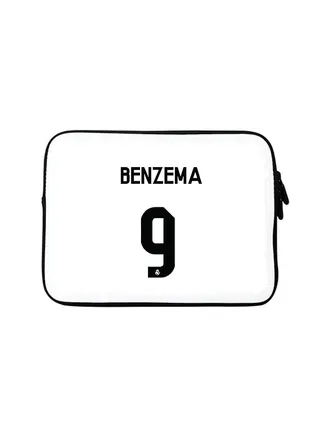 Premium Designer Sleeve With Strap For 15 Inch Laptops Benzema Real Jersey 