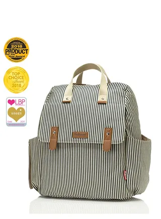 Robyn Convertible Diaper Bag - Navy Stripe 