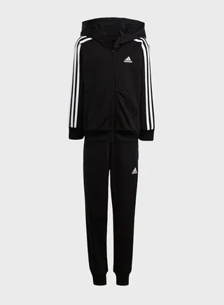Little Kids 3-Stripes Shiny Tracksuit 