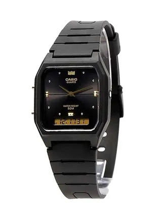 Men's Analog/Digital Quartz Wrist Watch AW-48HE-1AVDF - 31 mm - Black 