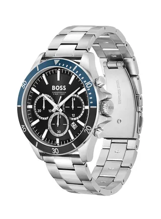 Men's Chronograph Round Shape Stainless Steel Wrist Watch 1514101 - 45 Mm 