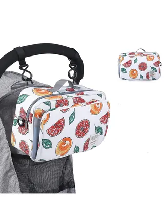 Diaper Bag Premium Stroller Organizer Bag with Insulated Pocket Stroller Hooks and Adjustable Strap  Non-Slip Design Universal Fit for Most Strollers Ideal for Diapers Baby Items 