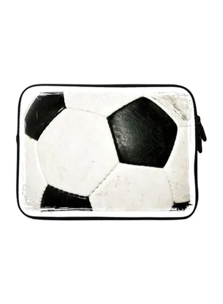 Premium Designer Sleeve With Strap For 15-inch Laptops Football Soccer Ball 