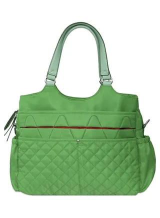 Fashion Diaper Bag With Multiple Pockets - Green 