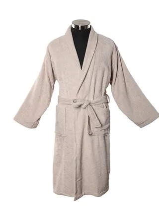Lauren Bathrobe, Grey- Medium 