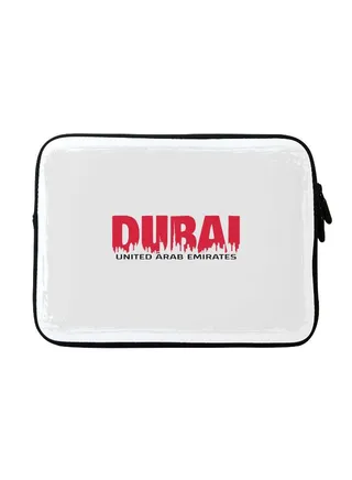 Dubai Printed Sleeve For Apple MacBook 15 inch Red/White/Black 