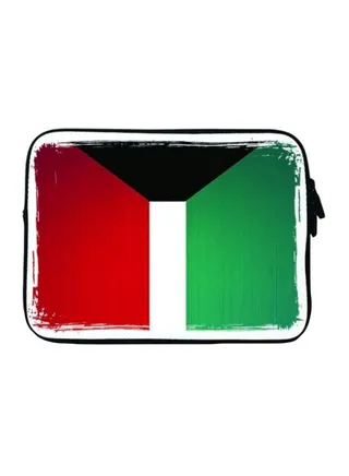 Premium Designer Sleeve With Strap For 15 Inch Laptops Flag of Kuwait 