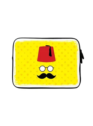 Premium Designer Sleeve With Strap For 15 Inch Laptops Moussy Basha 