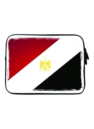 Premium Designer Sleeve With Strap For 15-Inch Laptop Flag of Egypt 