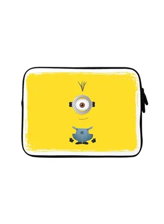 Premium Designer Sleeve With Strap For 15 Inch Laptops Minion 1 