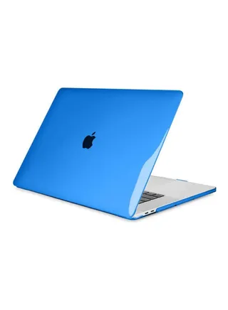 Crystal Clear Case Cover For Macbook Pro Blue 