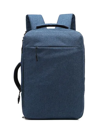 Laptop Backpack With USB Charger Blue 