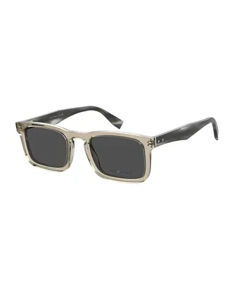Men's UV Protection Rectangular Sunglasses - Th 2068/S Beige Millimeter - Lens Size: 54 Mm 