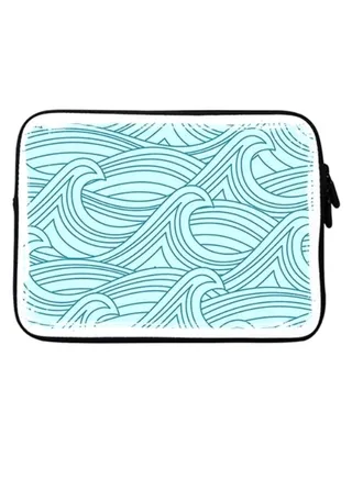 Rough Seas Designer Sleeve With Strap For Laptops Multicolour 