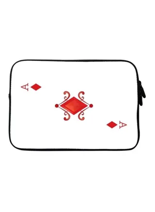 Designer Sleeve With Strap For 15 Inch Laptops Ace of Diamonds 