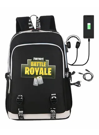 Anti-Theft USB Charging Laptop Backpack Black 