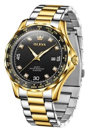 Watches for Men Quartz Stainless Steel Water Resistant Watch 41mm Silver 9988 
