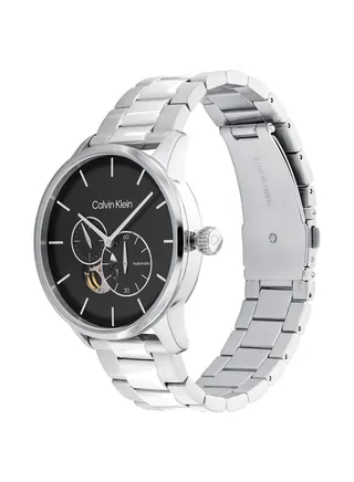Analog Round Waterproof  Wrist Watch With Stainless Steel 25200148 