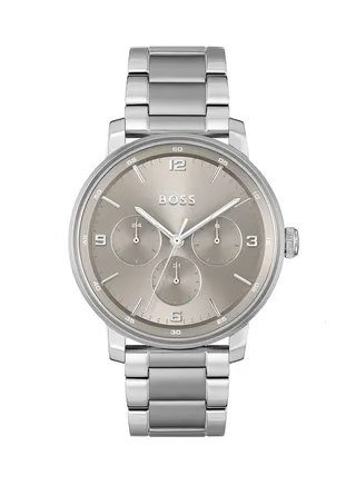 Men's Analog Round Shape Stainless Steel Wrist Watch 1514127 - 44 Mm 