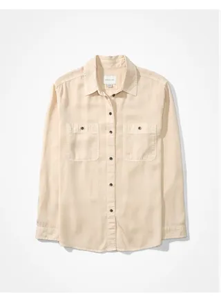 AE Long-Sleeve Button-Up Shirt 