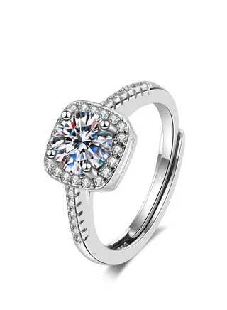 Adjustable Collection Cubic Zirconia Ring for Women - Royal Designer Look WITH Luxury Gift Box 