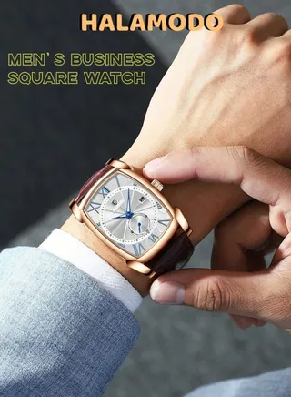 Square men's business watch 