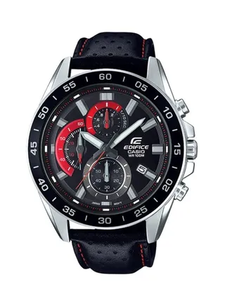 Men's Edifice Water Resistant Chronograph Watch EFV-550L-1AVUDF - 53 mm - Black 