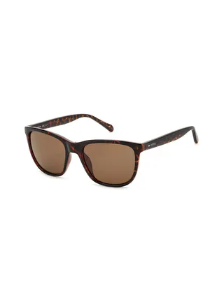 Men's UV Protection Rectangular Sunglasses - Fos 3145/S Hvn 55 - Lens Size: 55 Mm 