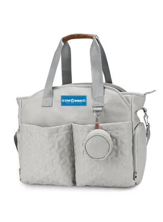 Diaper Portable Bag With Pacifier Bag Large Capacity Khaki 