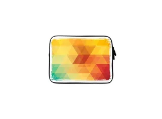 Yellow Fever Premium Designer Sleeve With Strap For 15-Inch Laptop Multicolour 