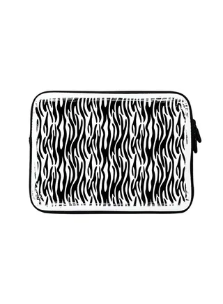 Premium Designer Sleeve With Strap For 15 Inch Laptops Zebra Stripes 
