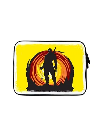 Premium Designer Sleeve With Strap For Laptop Multicolour 