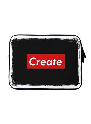 Create Printed Sleeve For Apple MacBook 15-Inch Black/Red/White 