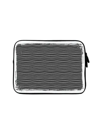 Premium Designer Sleeve With Strap For 15 Inch Laptops Squiggly Lines 