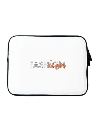 Fashion Icon Printed Sleeve For Apple MacBook 15 Inch White/Black/Orange 