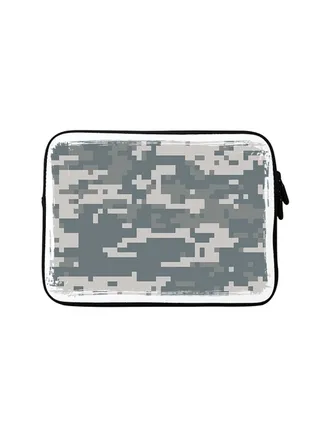 Premium Designer Sleeve With Strap For 15 Inch Laptops Digital Camo 