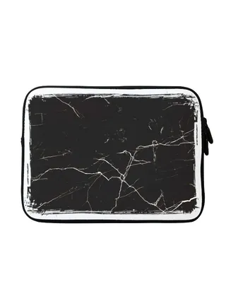 Marble Printed Sleeve For Apple MacBook 15 inch Black/White 