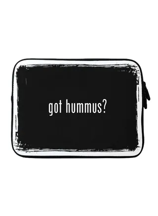 Got Hummus? Printed Sleeve For Apple MacBook 15 inch Black/White 