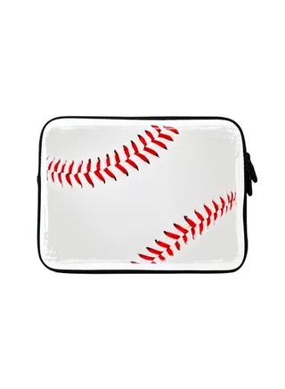 Premium Designer Sleeve With Strap For 15 Inch Laptops Baseball 