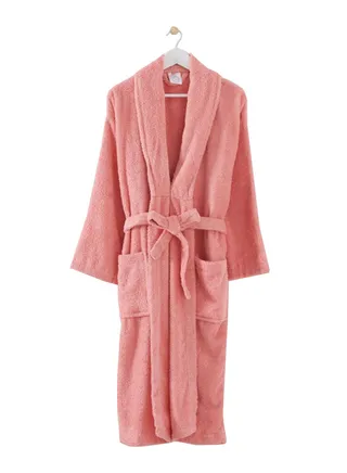 Essential Shawl Bath Robe Pink L 