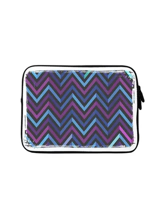 Premium Designer Sleeve With Strap For 15 Inch Laptops Deep Chevron 