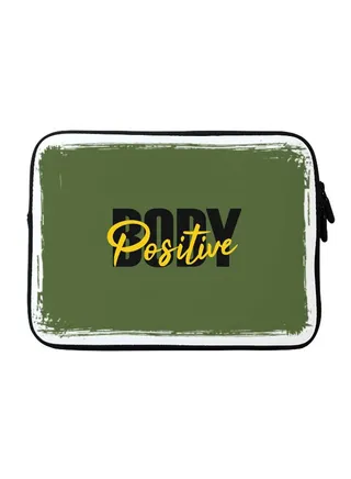 Body Positive Printed Sleeve For Apple MacBook 15-Inch Green/Black/Yellow 