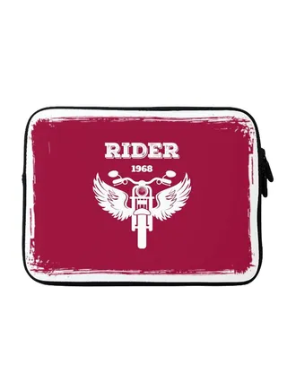 Rider 1968 Printed Sleeve For Apple MacBook 15 inch Red/White 